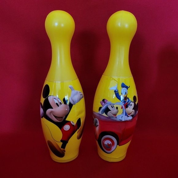 Vintage Disney Mickey Mouse and Friends Bowling Pins Set of 10 - Picture 5 of 14
